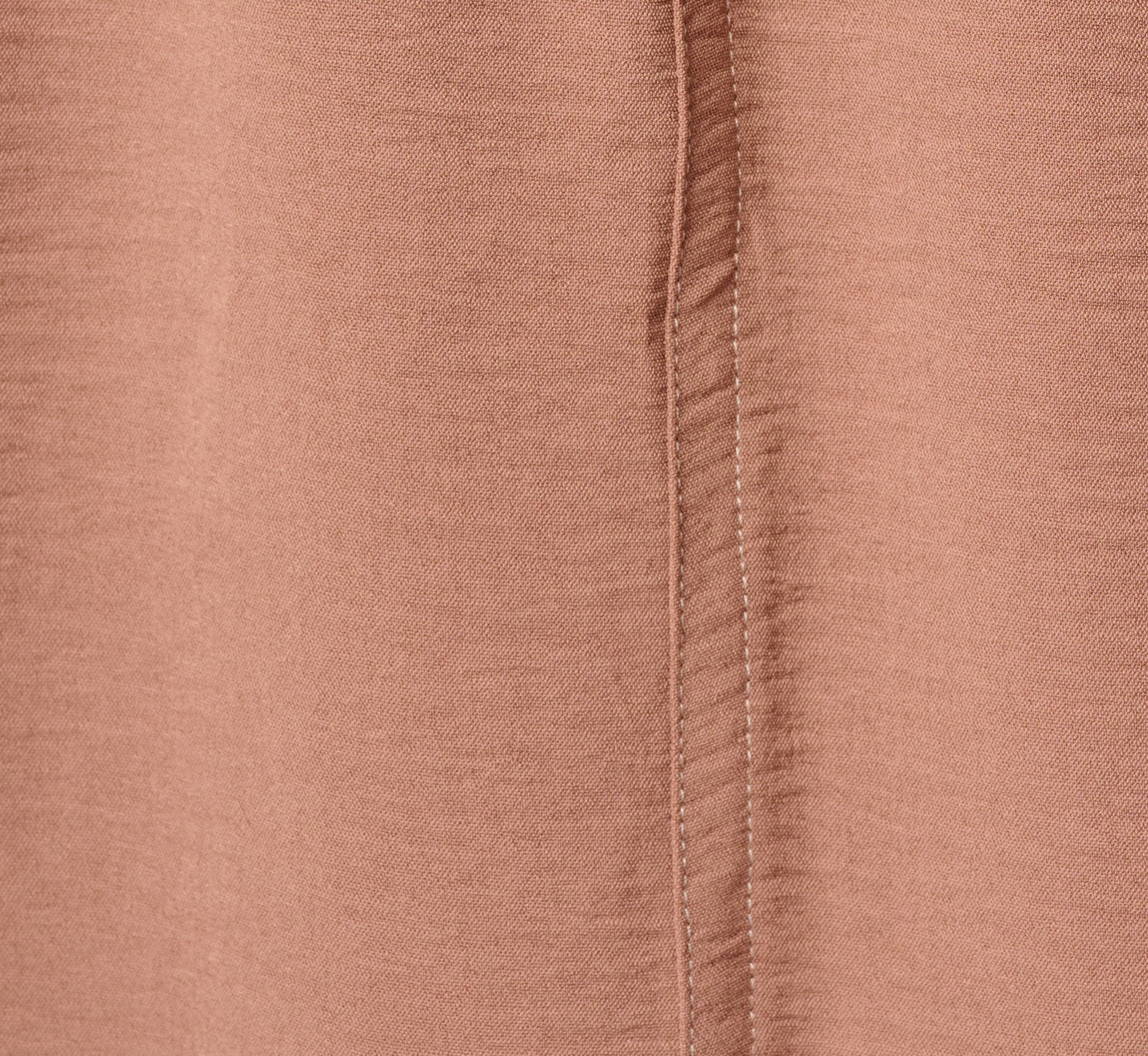 Airflow Topstitch A Line Midi Skirt In Chocolate Malt Cream - Image 6