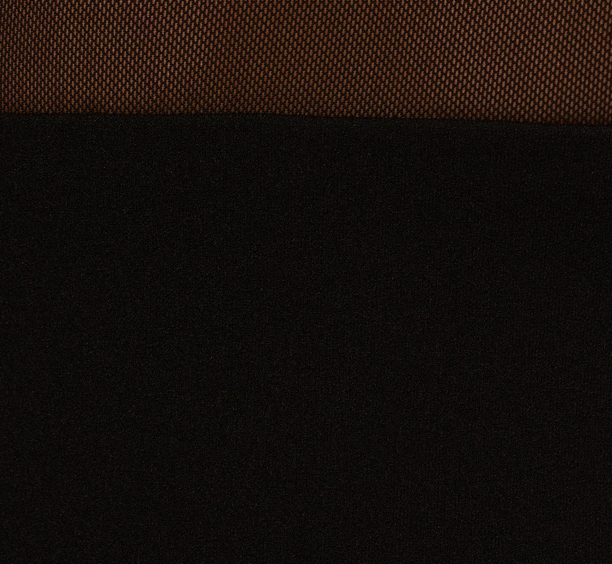 Long Sleeve Knit Crepe Mesh Illusion Column Dress In Black - Image 5