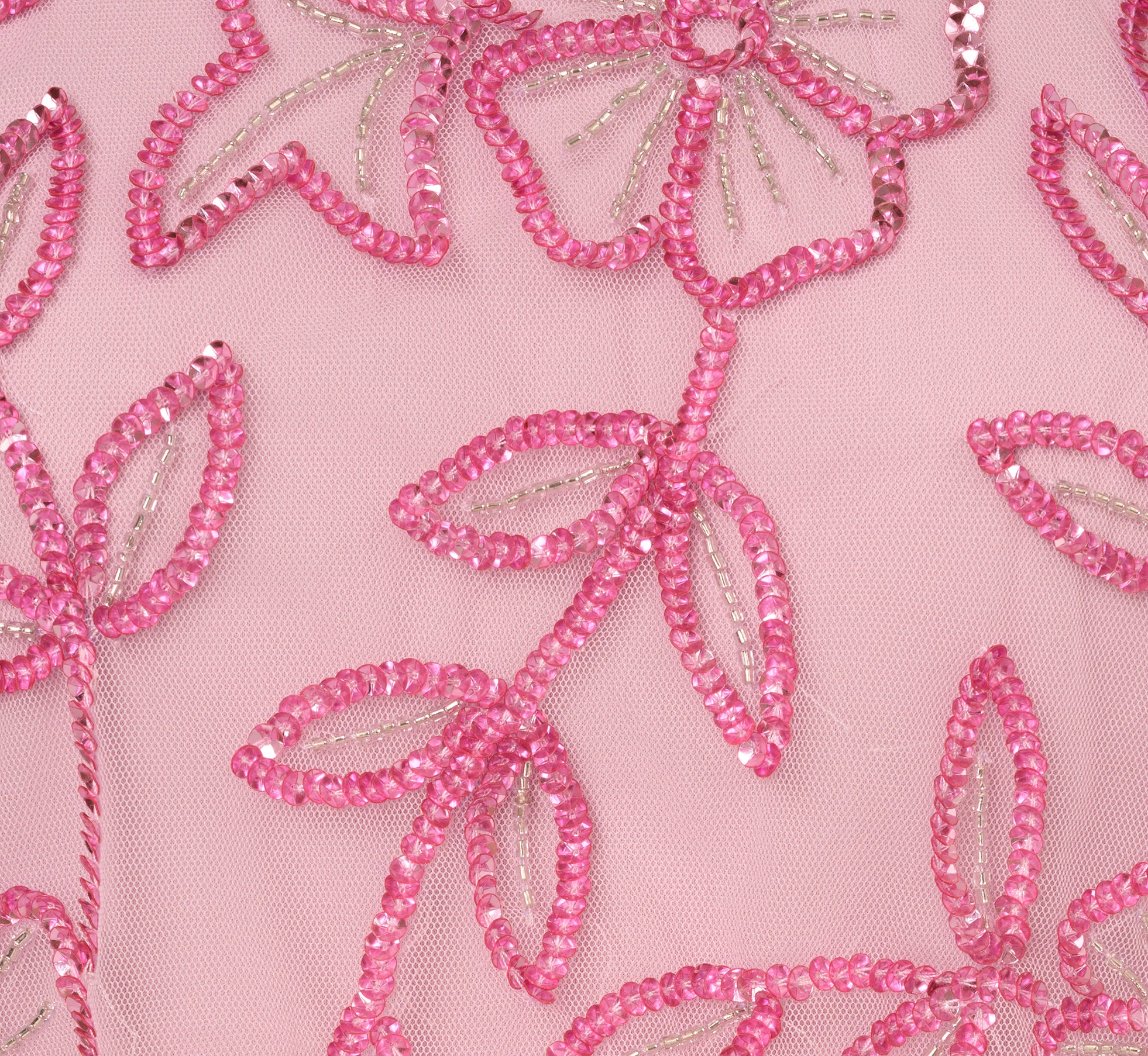 Sleeveless Blouson Mermaid Gown With Jasmine Beading In Pink Lace - Image 6