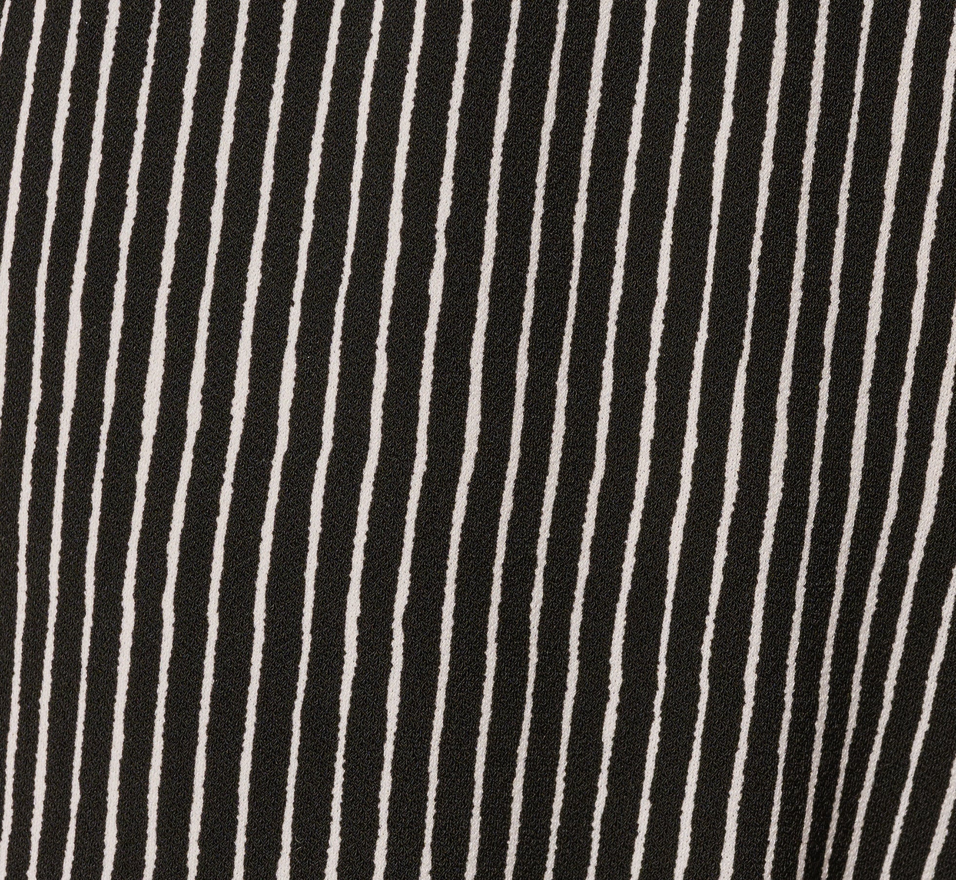 Wide Leg Tie Belt Stretch Pant In Black Ripple Stripe - Image 6